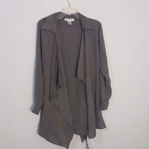 Say What? Gray Trench Coat Lightweight and Versatile